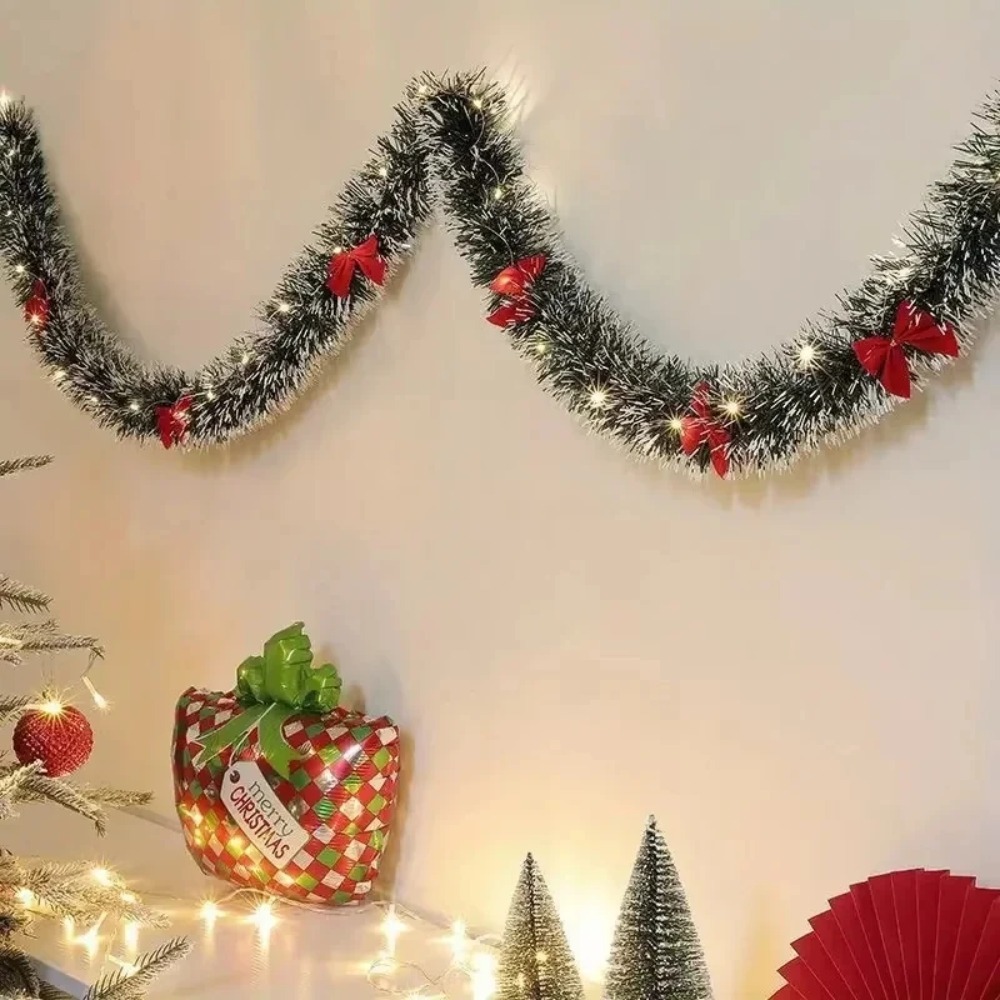 Led Fairy String Lights - Noel Simli Çelenk Yapay Noel Çelenk