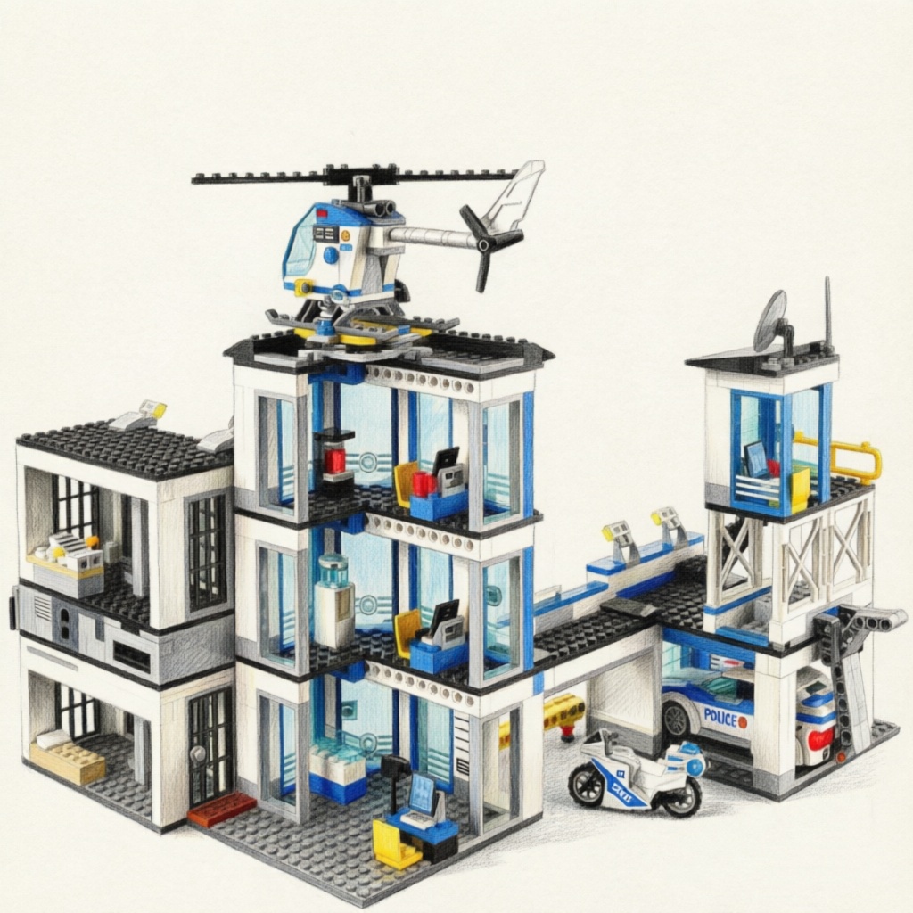 Özel Polis Karakolu Askeri Bin - Lego Set Creator incelemesi ve fiyatı