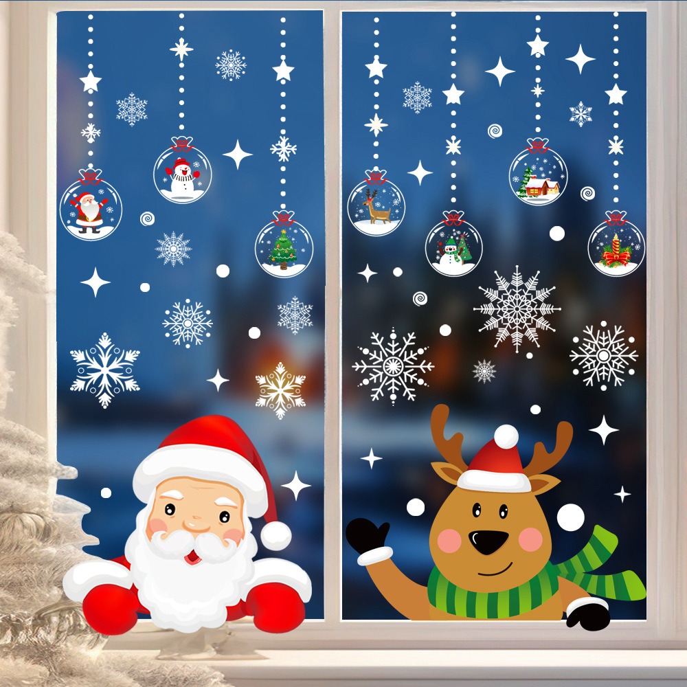 Karikatür Noel Baba Pencere Çı - Snowflake Window Decal incelemesi ve fiyatı