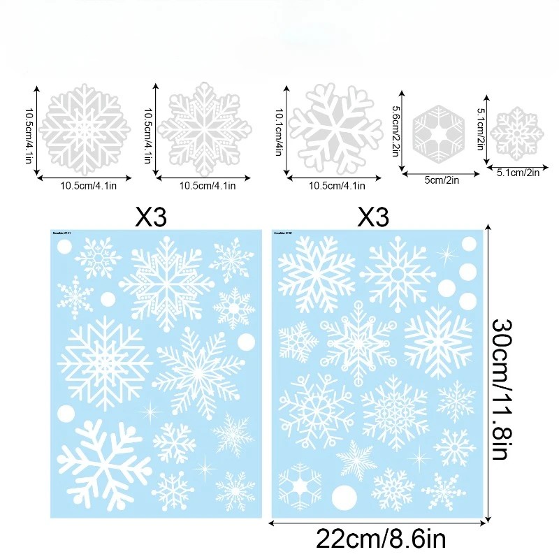 Noel pencere çıkartmaları, kar - Snowflake Window Decal incelemesi ve fiyatı