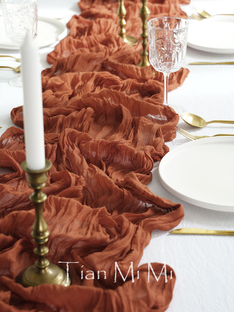 Yarı şeffaf gazlı bez masa koş - Christmas Table Runner incelemesi ve fiyatı