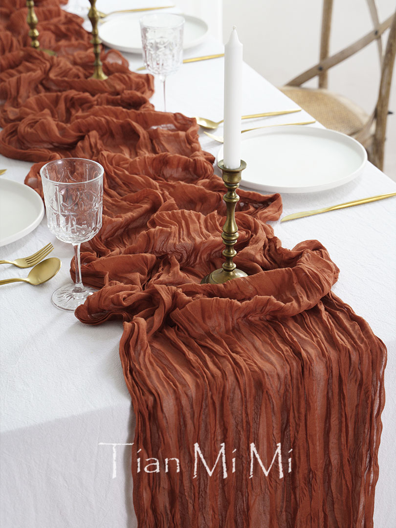 Yarı şeffaf gazlı bez masa koş - Christmas Table Runner incelemesi ve fiyatı
