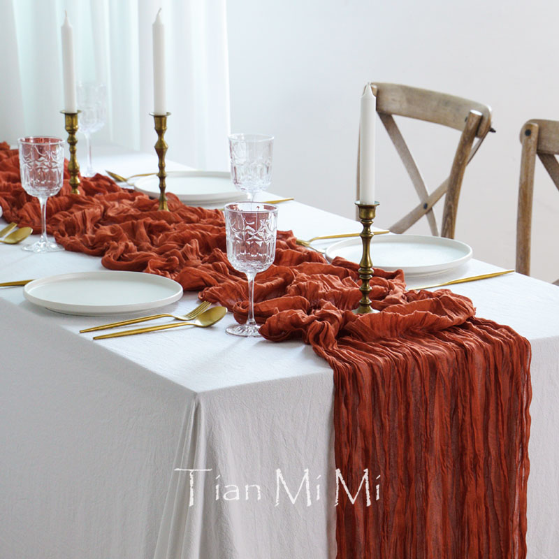 Yarı şeffaf gazlı bez masa koş - Christmas Table Runner incelemesi ve fiyatı