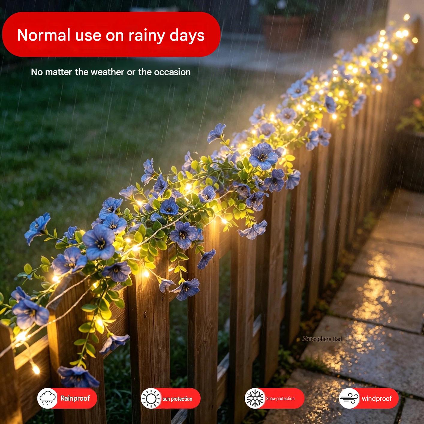 Güneş Enerjili Gül Çiçekli Çub - Christmas Lights Outdoor incelemesi ve fiyatı