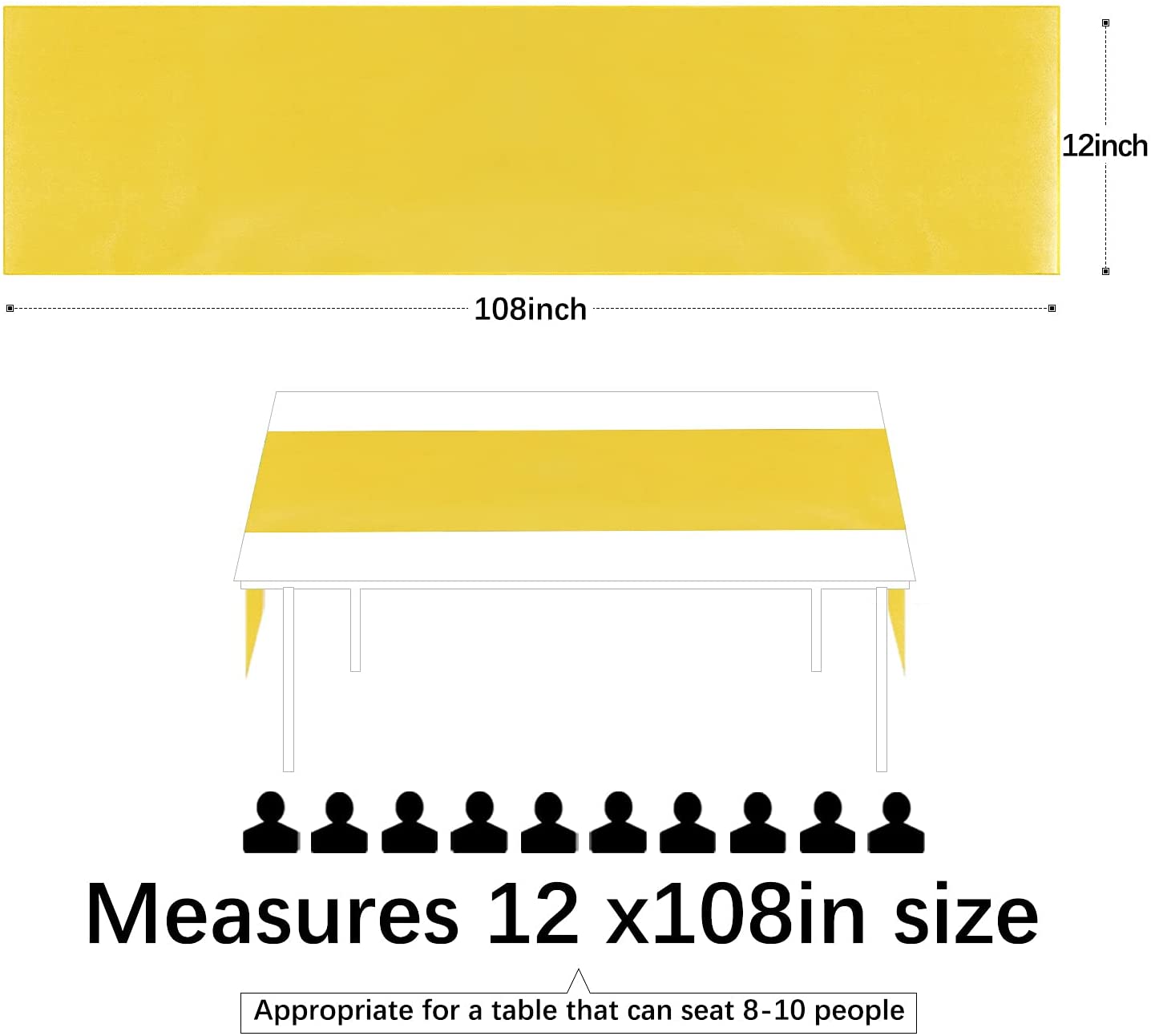 12x108 inç saten düğün masa ko - Christmas Table Runner incelemesi ve fiyatı