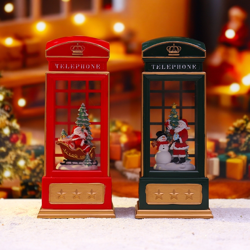 Noel Telefon Kulübesi Gece Lam - Snow Globe Musical incelemesi ve fiyatı